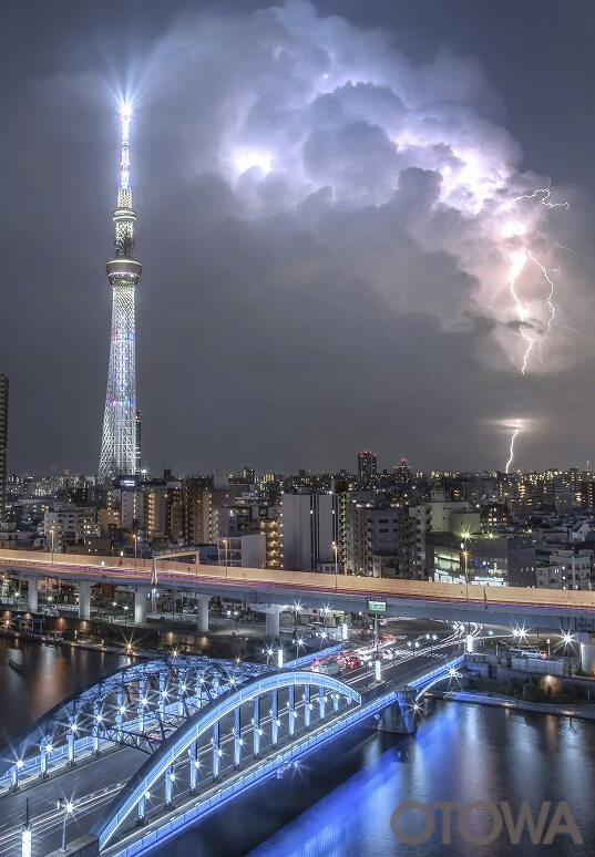 The 18th 雷写真コンテスト受賞作品 Gold Prize -Lightning Radio Tower-